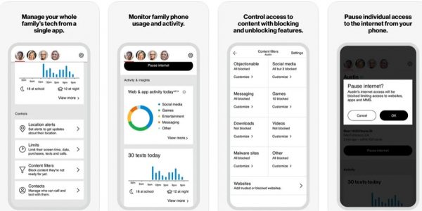 funciones de la aplicación smart family de verizon