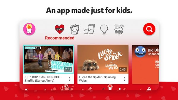 YouTube Kids tiene filtros integrados para contenido que no es para niños