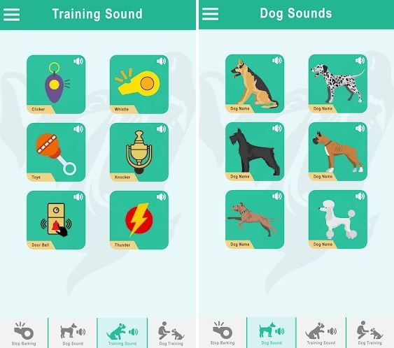 Esta aplicación puede ayudar a enseñar a los perros cómo comportarse o calmarse.