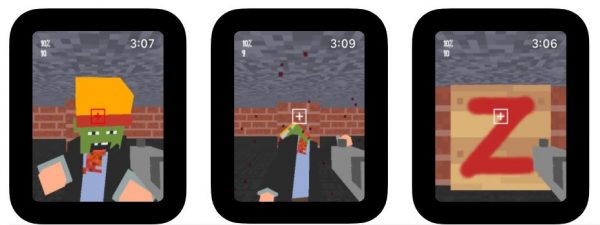 Z Room es un juego de Apple Watch con un estilo artístico que se asemeja a Minecraft