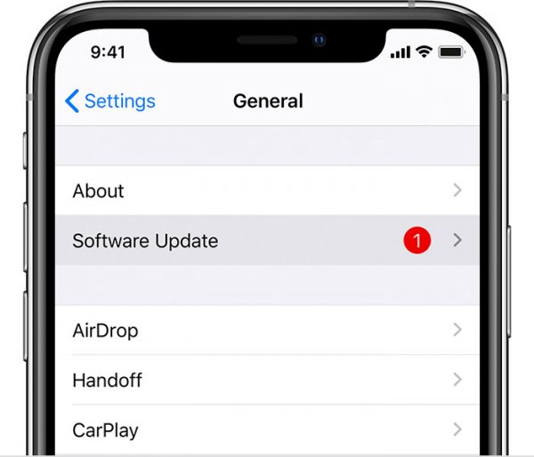 La actualización a la última versión de iOS ayuda a solucionar los problemas del dispositivo y la SIM