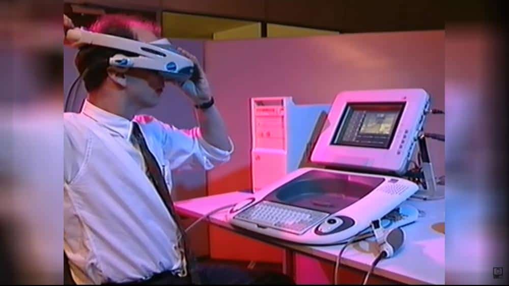 Un hombre se pone las gafas Visette 2 VR del sistema Project Elysium